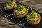 [Recipe]  Apple Stuffed Mushroom Caps