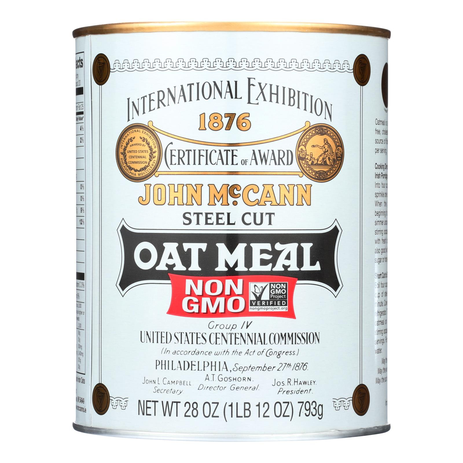 Mccann's Irish Oatmeal Instant Oatmeal, Regular Case Of 12 11.85 Oz.