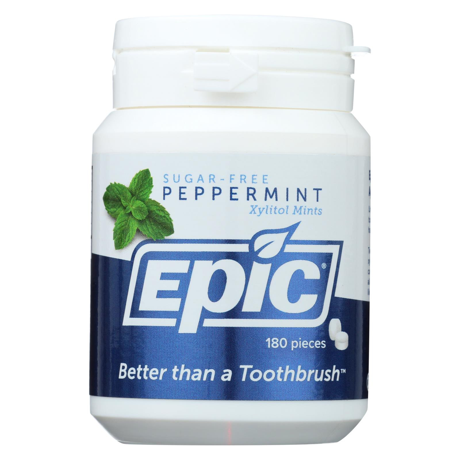 Epic Dental Peppermint Gum Xylitol Sweetened 50 Count