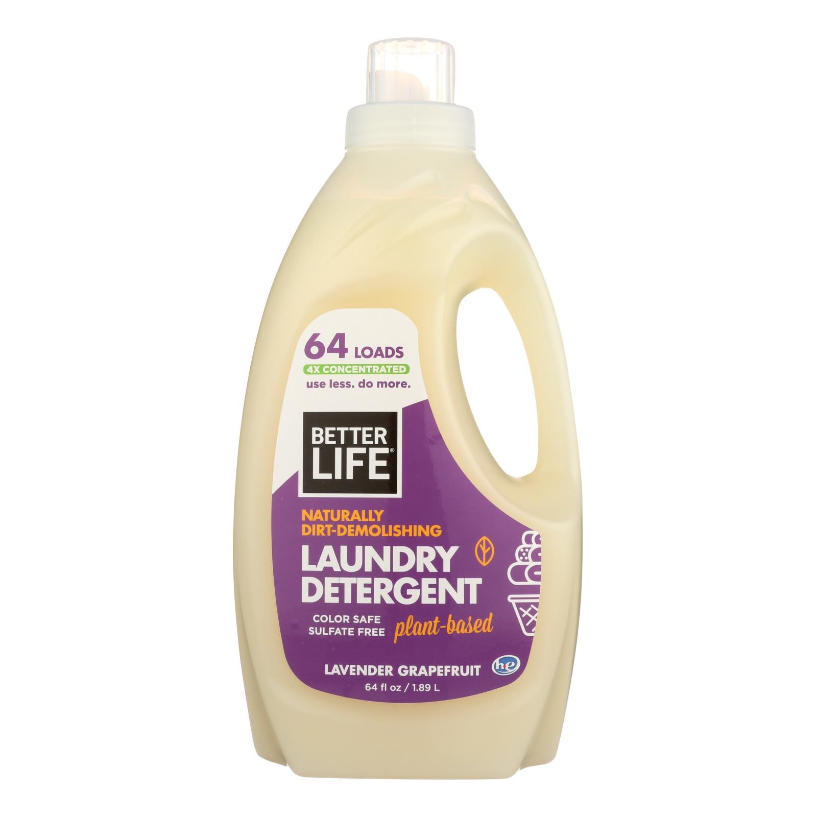 Better Life Laundry Detergent Lavender Grapefruit Case Of 4 64 Fl Oz