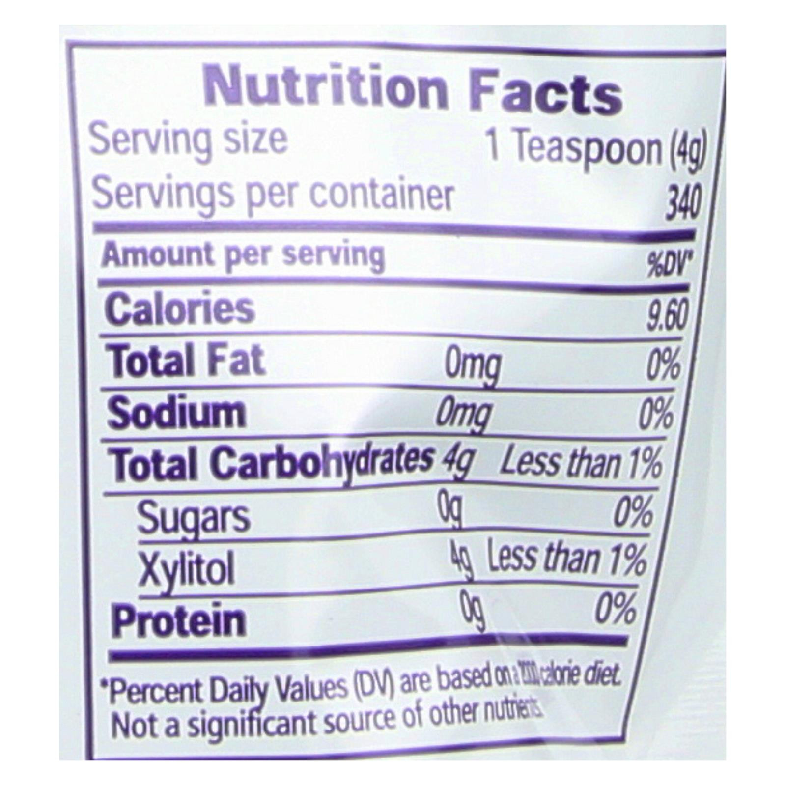 Xylosweet All Natural Low Carb Xylitol Sweetener 3 Lb.