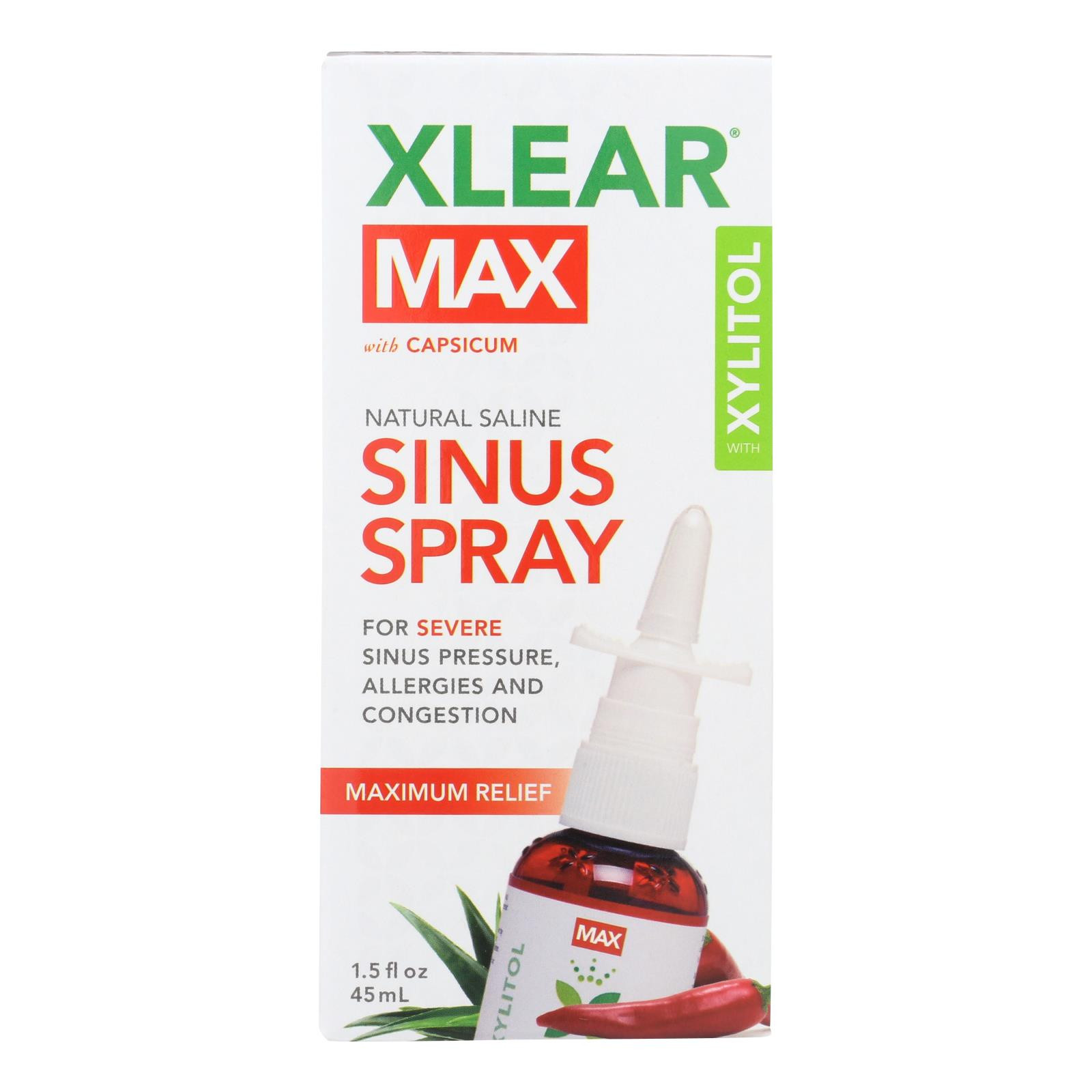 Xlear Nasal Spray Xylitol Max 1.5 Fl Oz