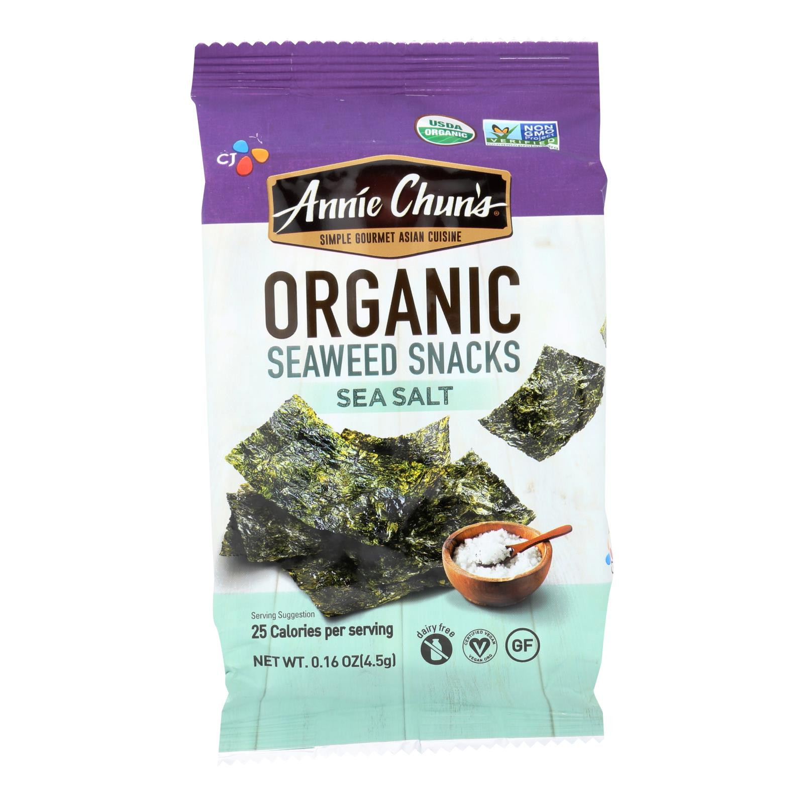 Annie Chun's Organic Seaweed Snacks Wasabi Case Of 12 0.35 Oz.