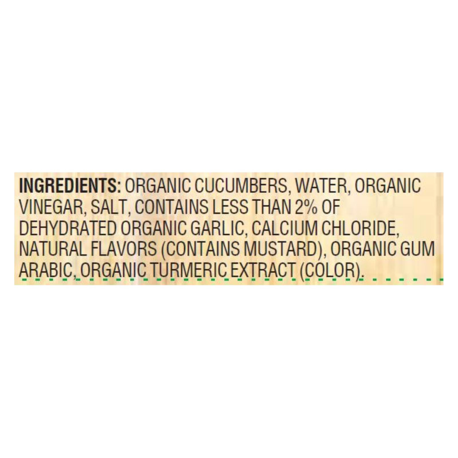 Woodstock Organic Pickles Kosher Dill Baby Case Of 6 24 Oz.