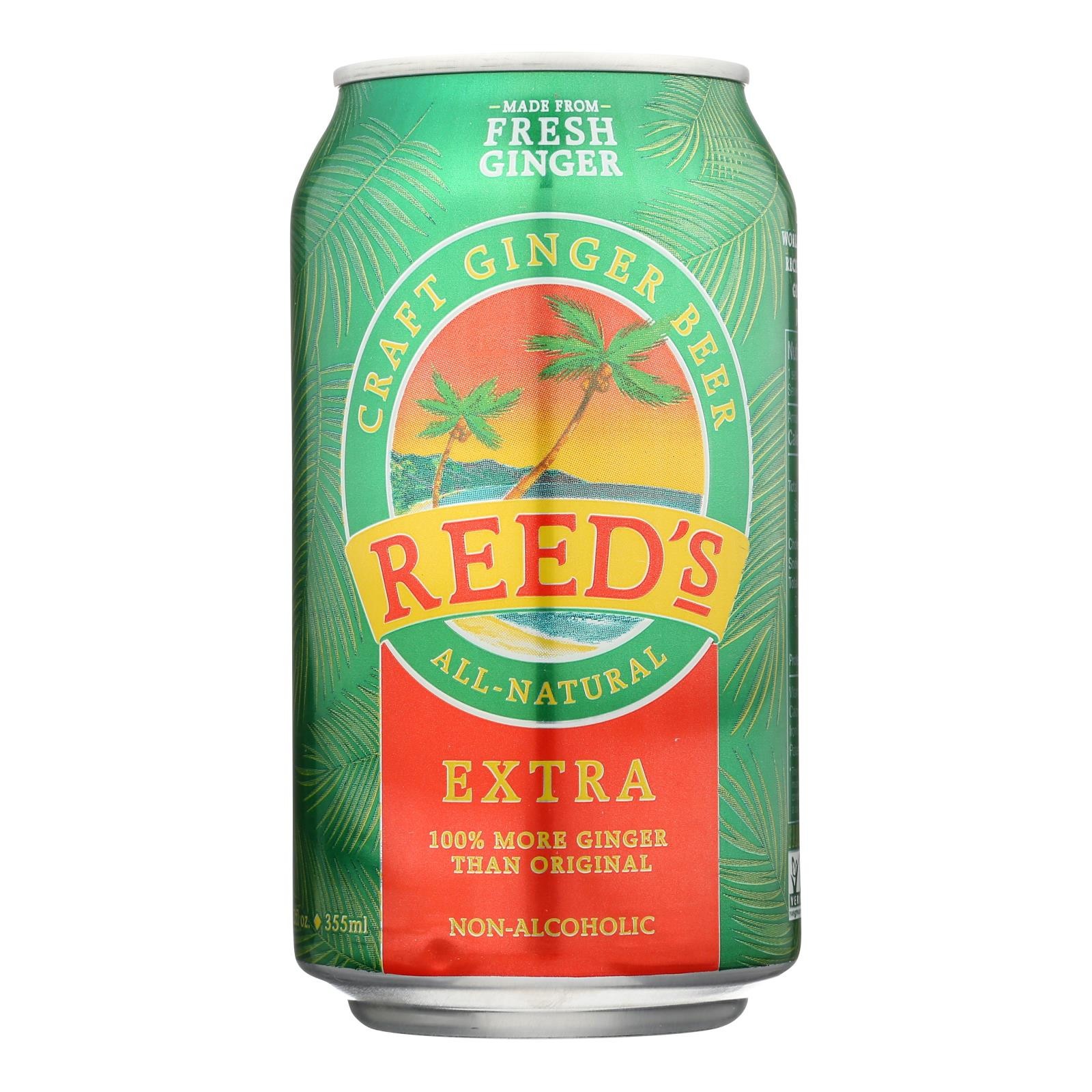 Reed's Ginger Beer Crystallized Ginger - Original - Case Of 6 - 16 Oz.