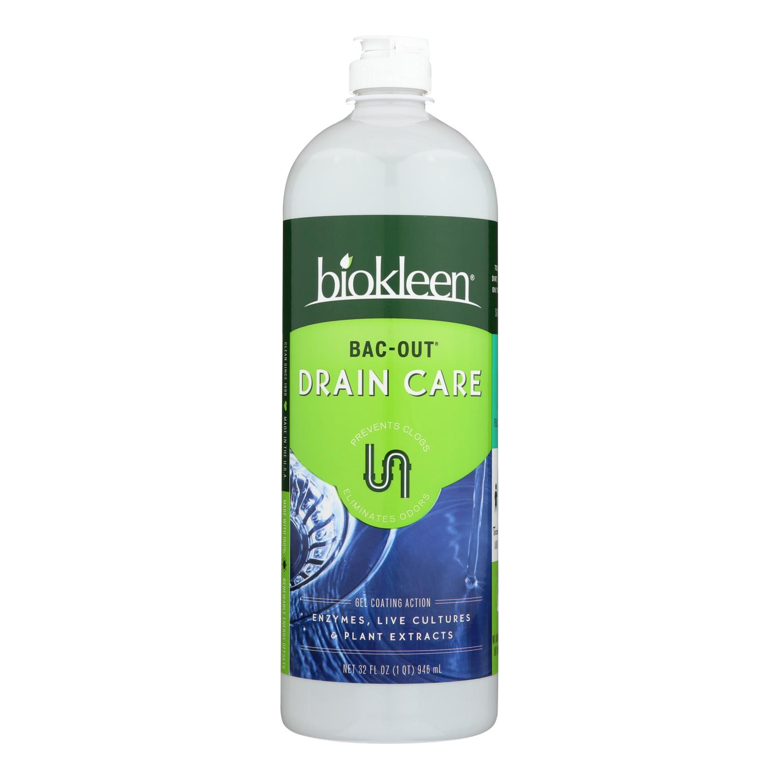 Biokleen Drain Care Stain And Odor Remover Case Of 6 32 Fl Oz.