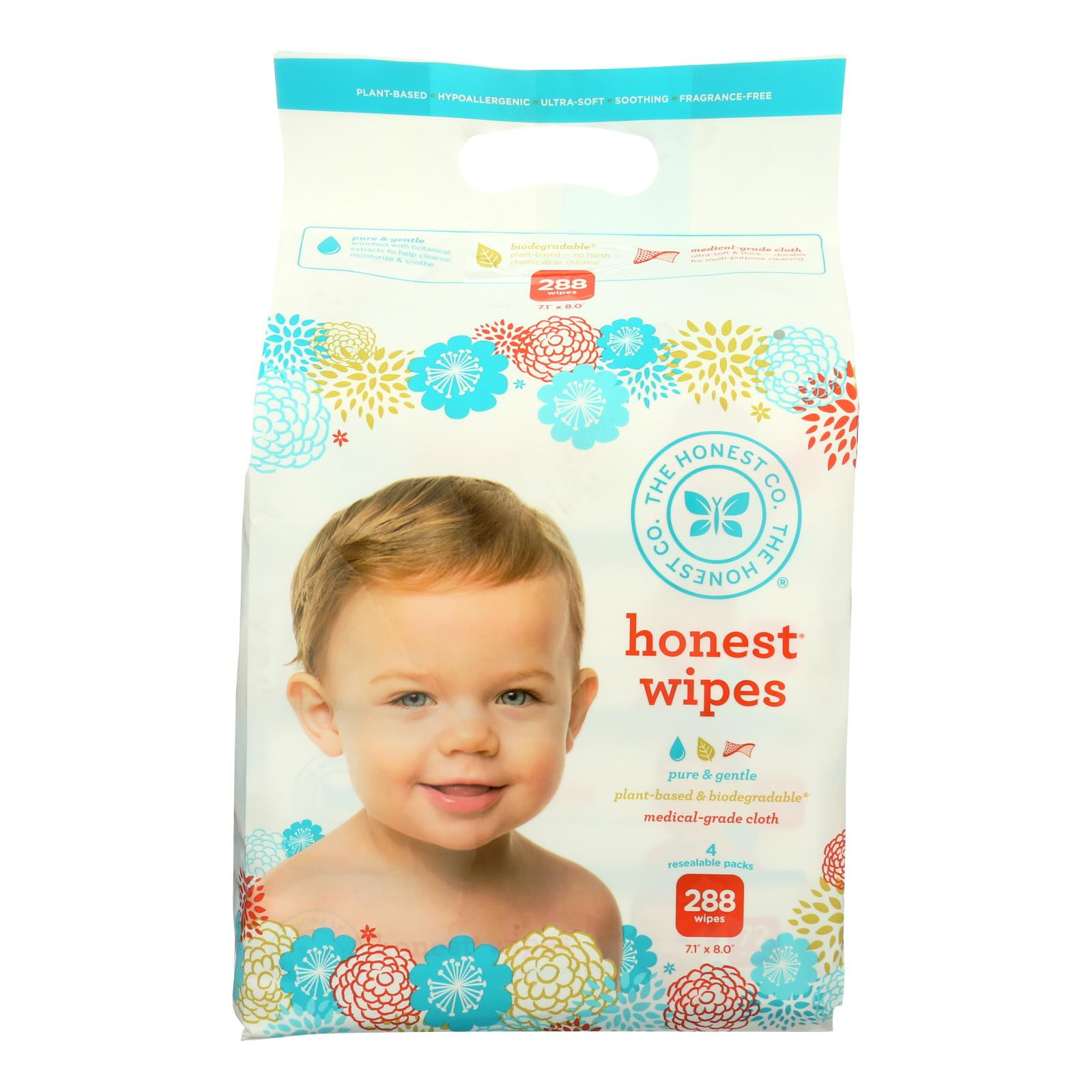 The Honest Company Honest Wipes Unscented Baby Travel Pack 10 Wipes