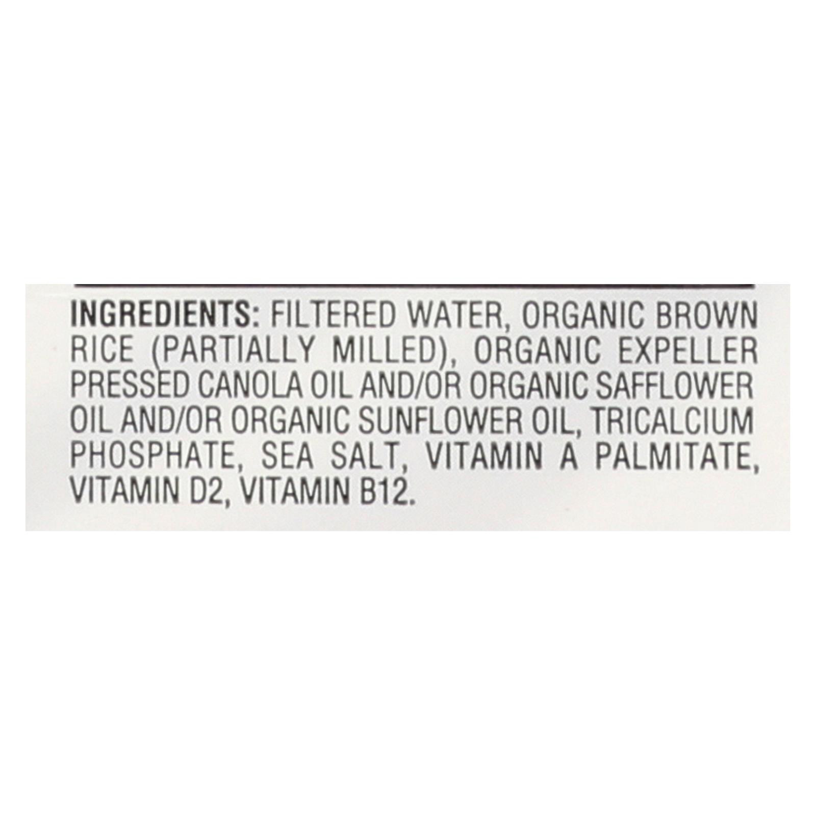 Rice Dream Original Rice Drink Enriched Vanilla Case Of 8 64 Fl Oz.