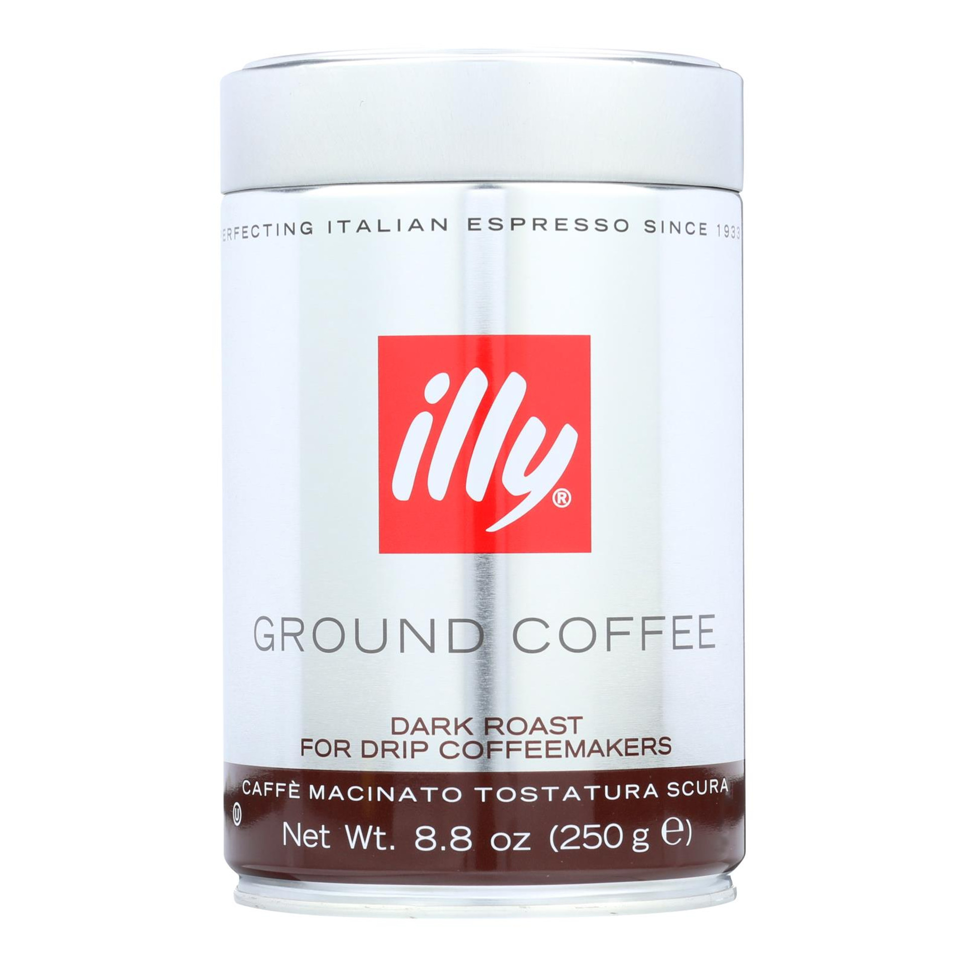 Illy Caffe Coffee Coffee Drip Ground Medium Roast 8.8 Oz Case
