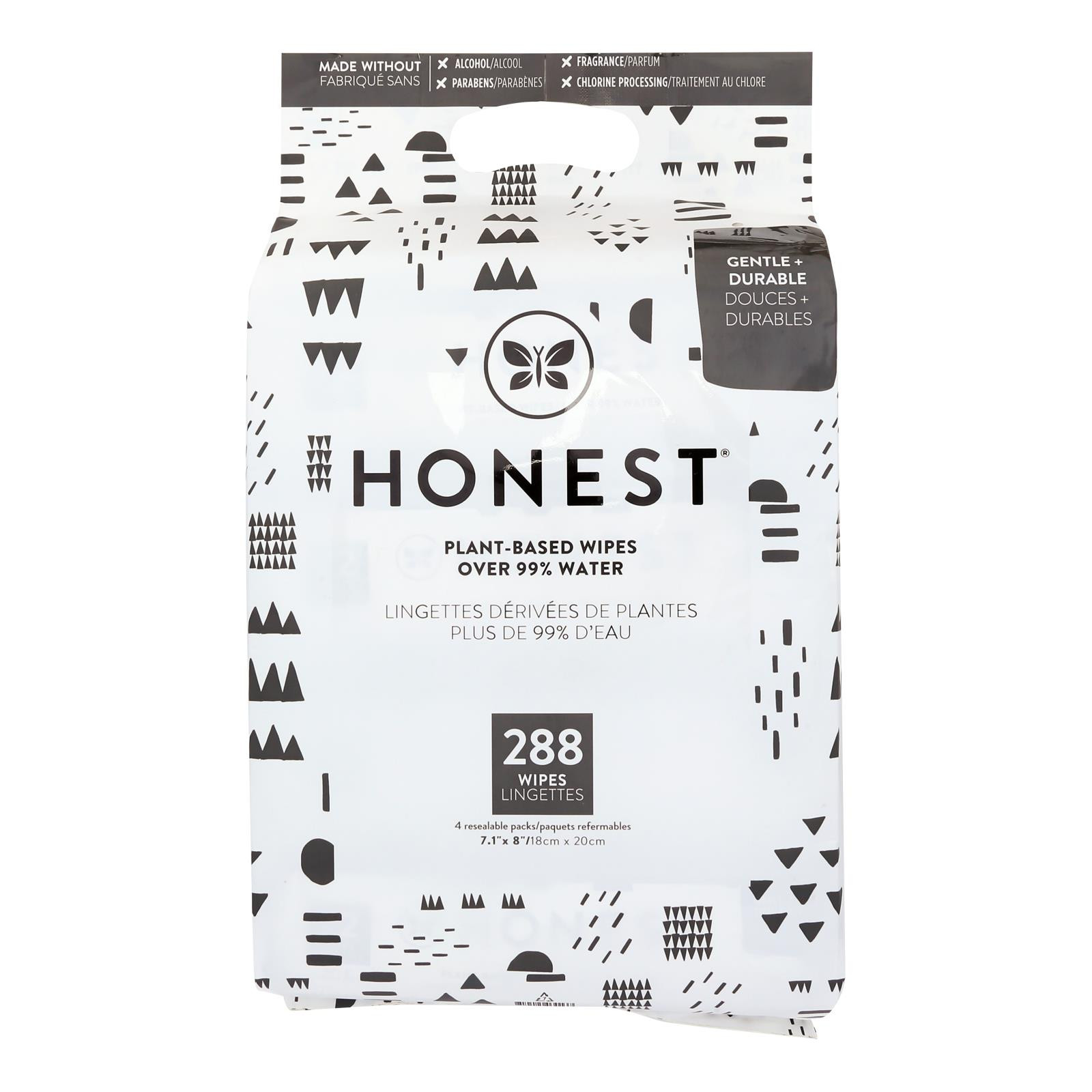 The Honest Company Honest Wipes Unscented Baby Travel Pack 10 Wipes