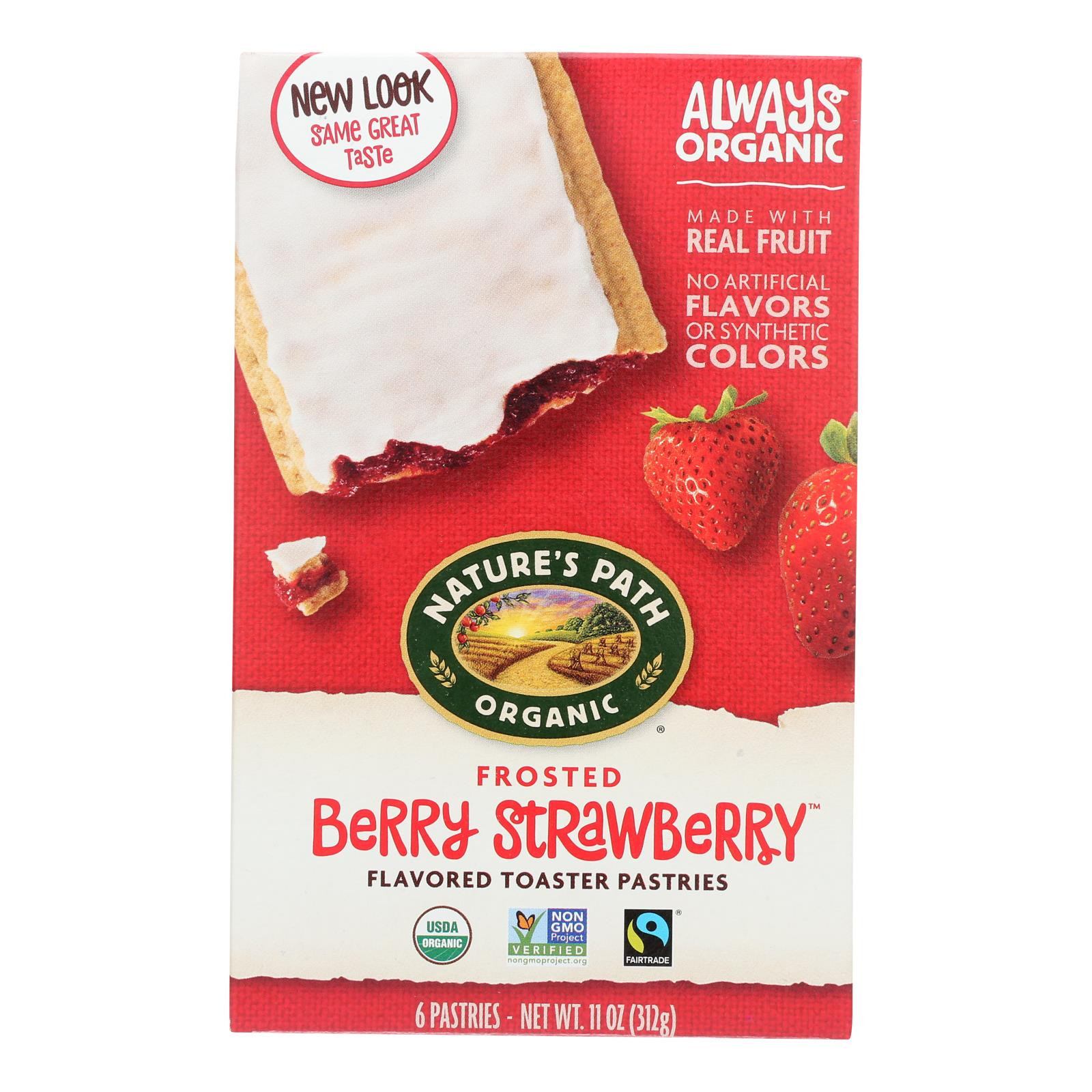 Nature's Path Organic Frosted Toaster Pastries Wildberry Acai Case