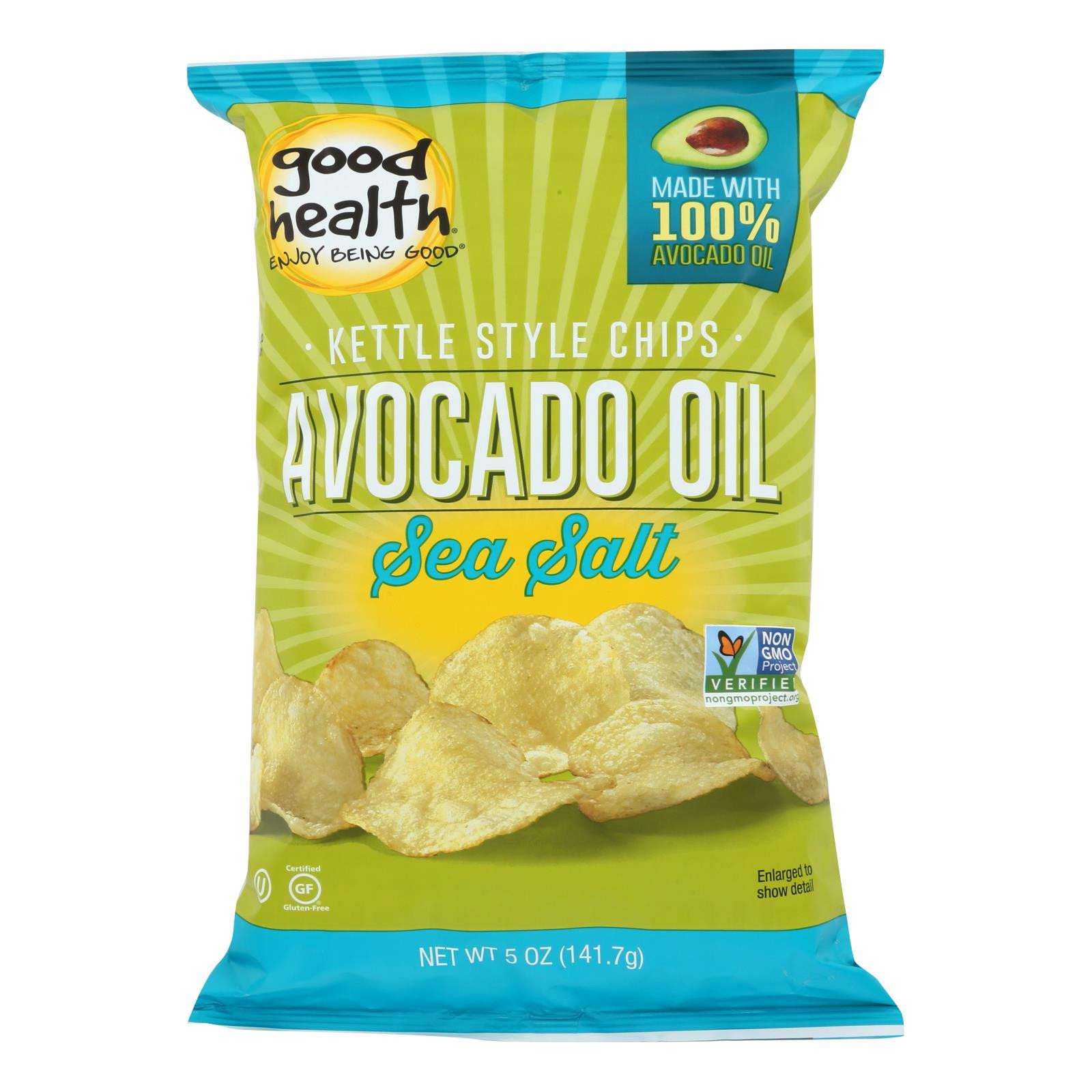 Good Health Kettle Chips Avocado Oil Jalapeno Case Of 12 5 Oz.