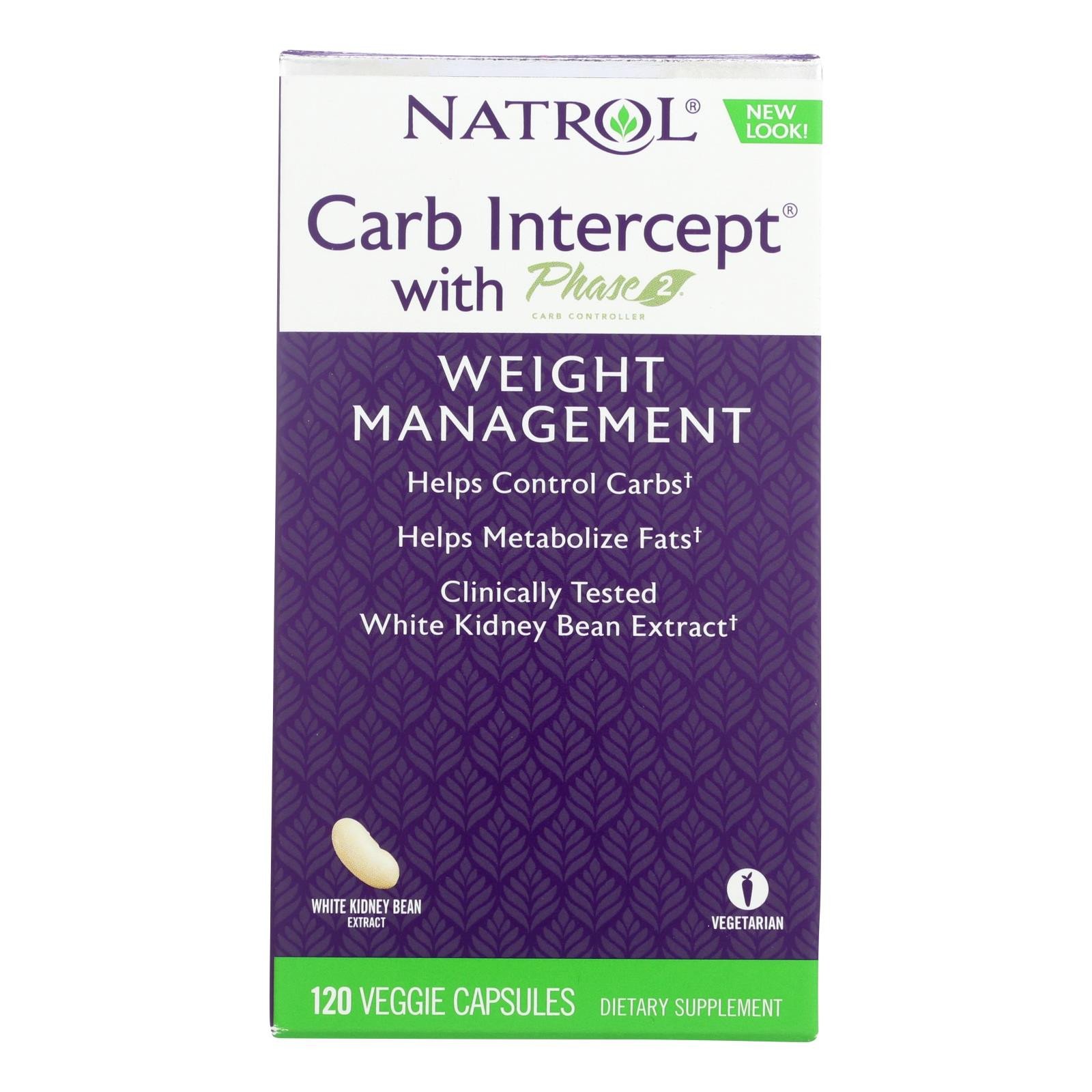 Natrol White Kidney Bean Carb Intercept 60 Capsules