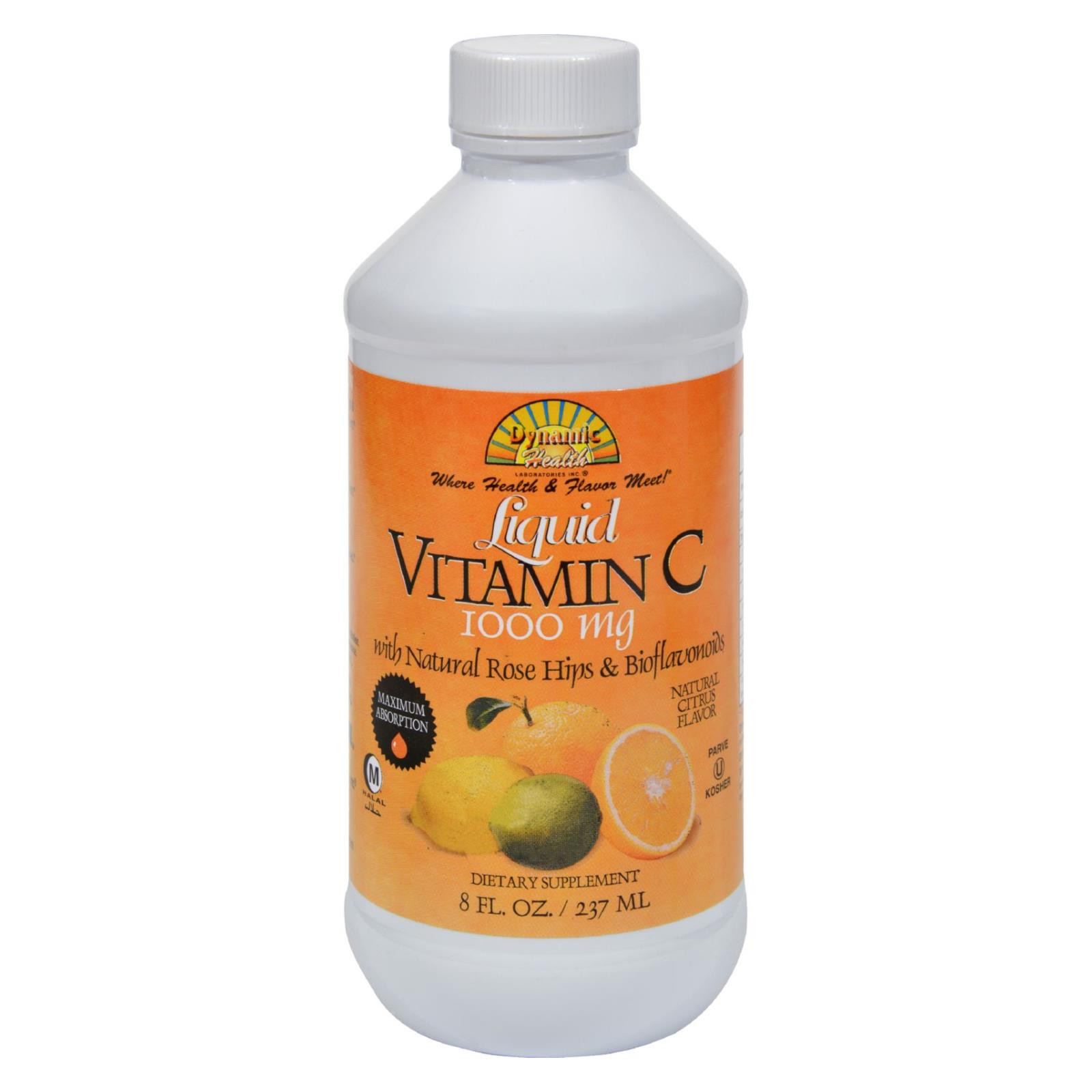 Dynamic Health Liquid Vitamin C Natural Citrus 1000 Mg 16 Fl Oz