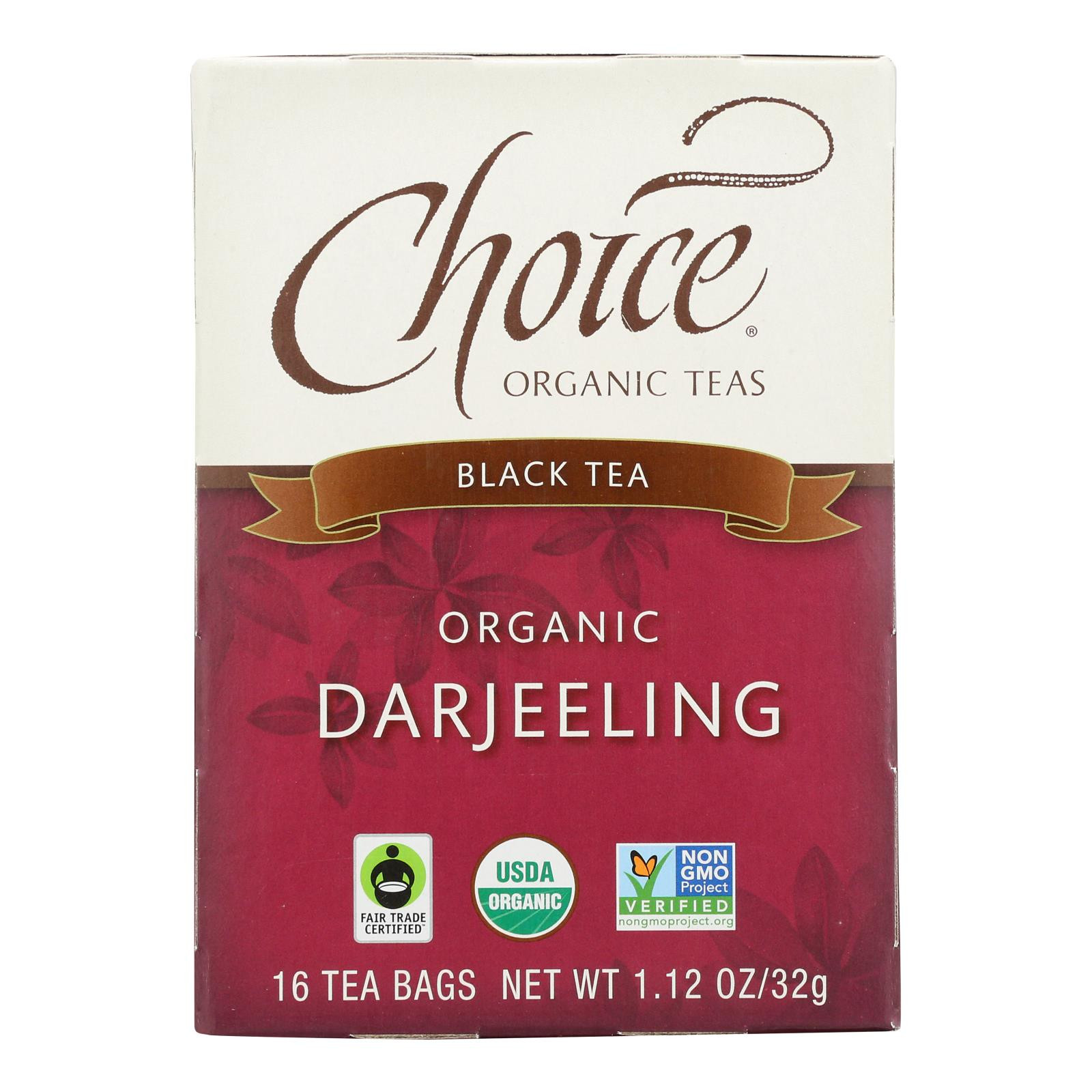 Choice Organic Decaffeinated Black Tea Case Of 1 100 Count