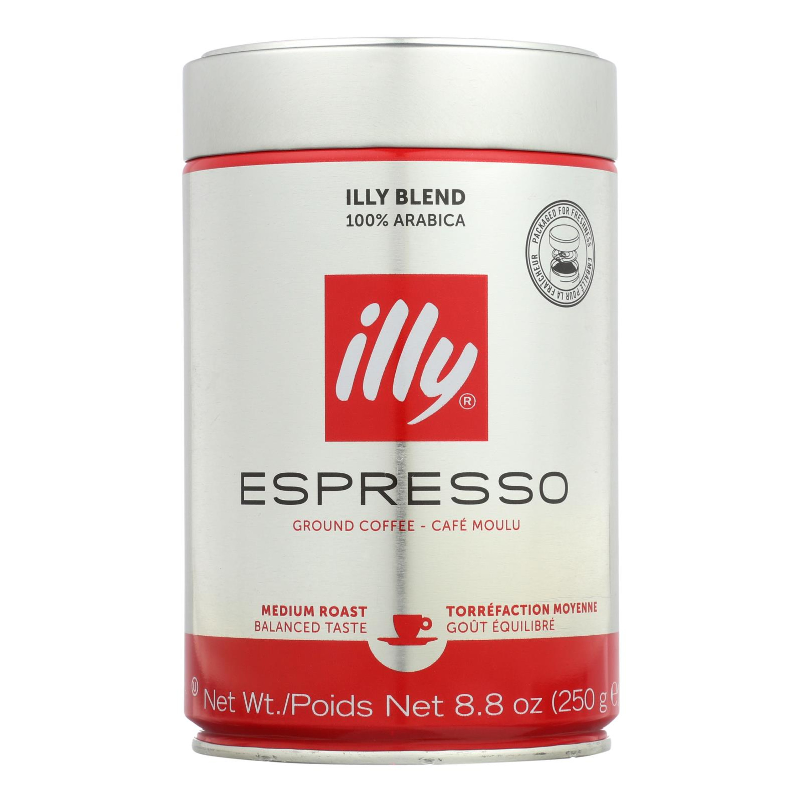 Illy Caffe Coffee Coffee Drip Ground Medium Roast 8.8 Oz Case