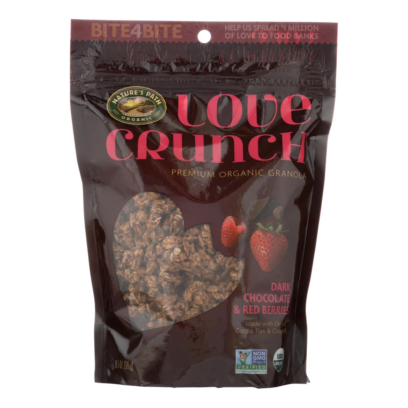 Nature's Path Organic Love Crunch Granola Dark Chocolate And Peanut