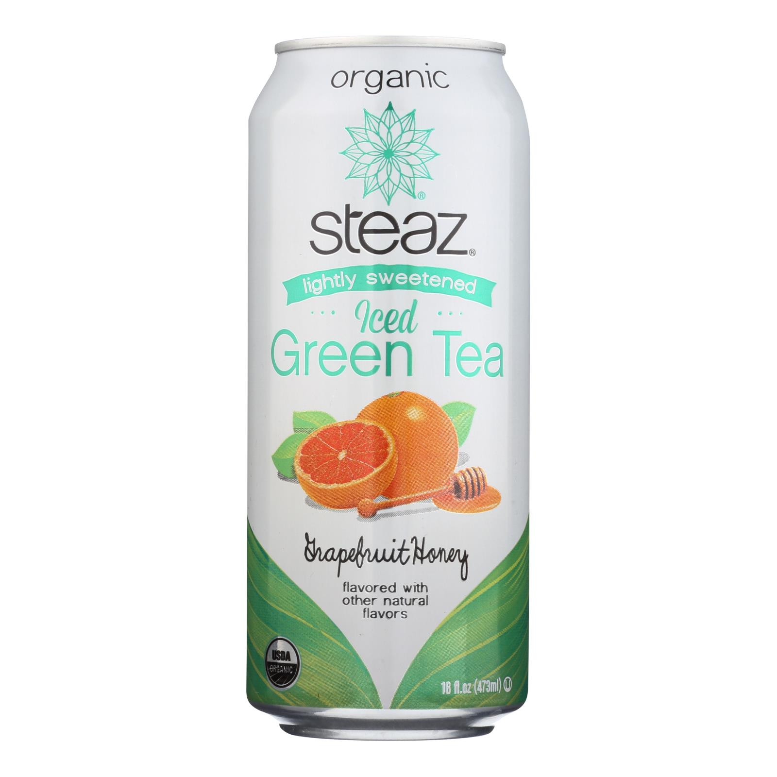 Steaz Unsweetened Green Tea Passion Fruit Case Of 12 16 Fl Oz.