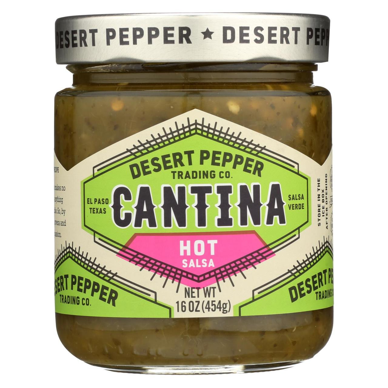 Desert Pepper Trading Cantina Salsa Hot Red Case Of 6 16 Oz