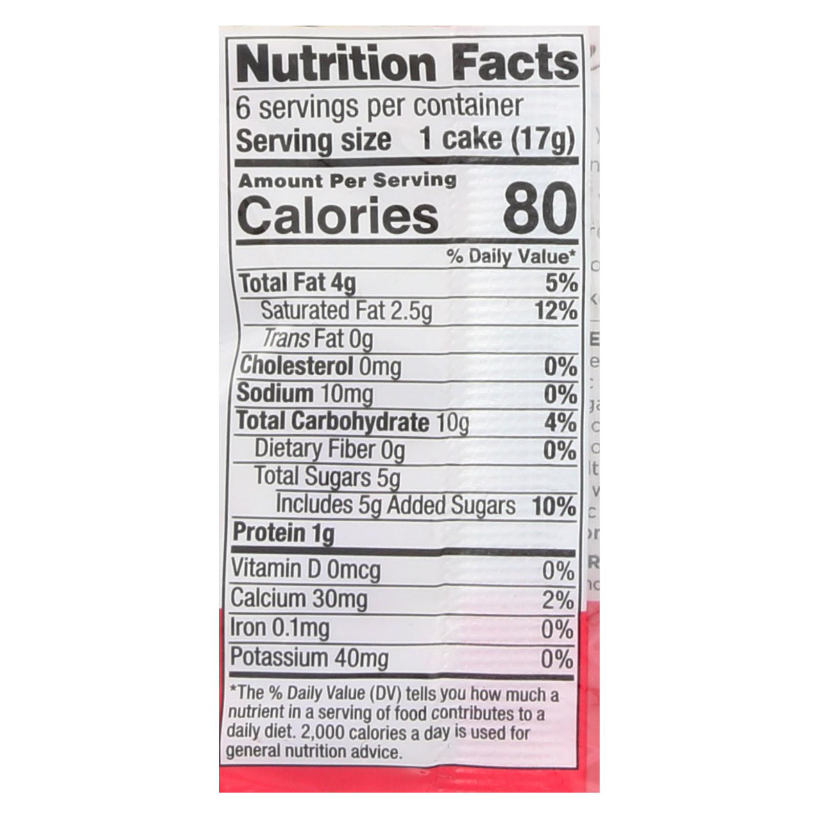 Element Organic Dipped Rice Cakes Dark Chocolate Case Of 6 3.5 Oz