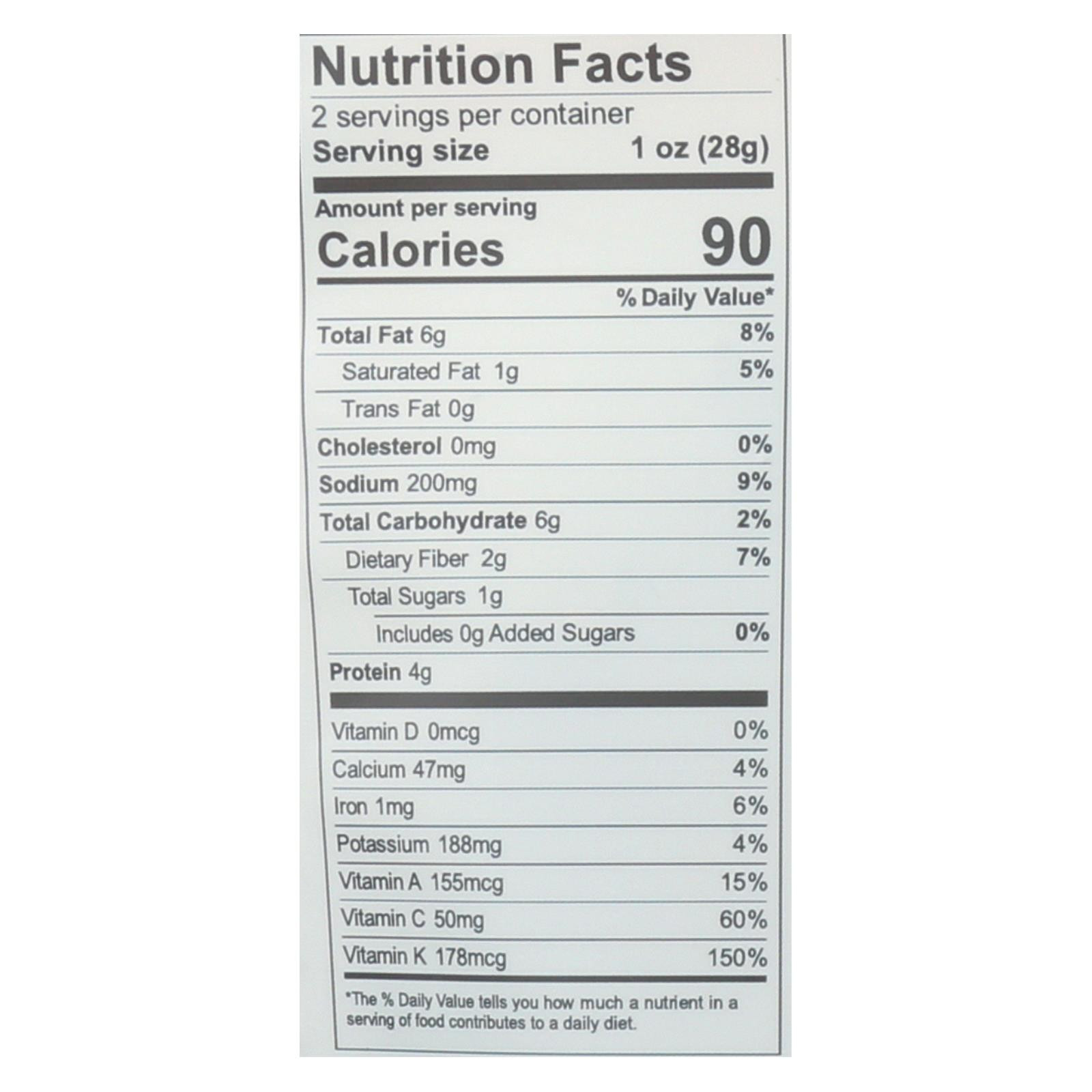 Brad's Raw Foods Raw Chips Cheddar Case Of 12 3 Oz.