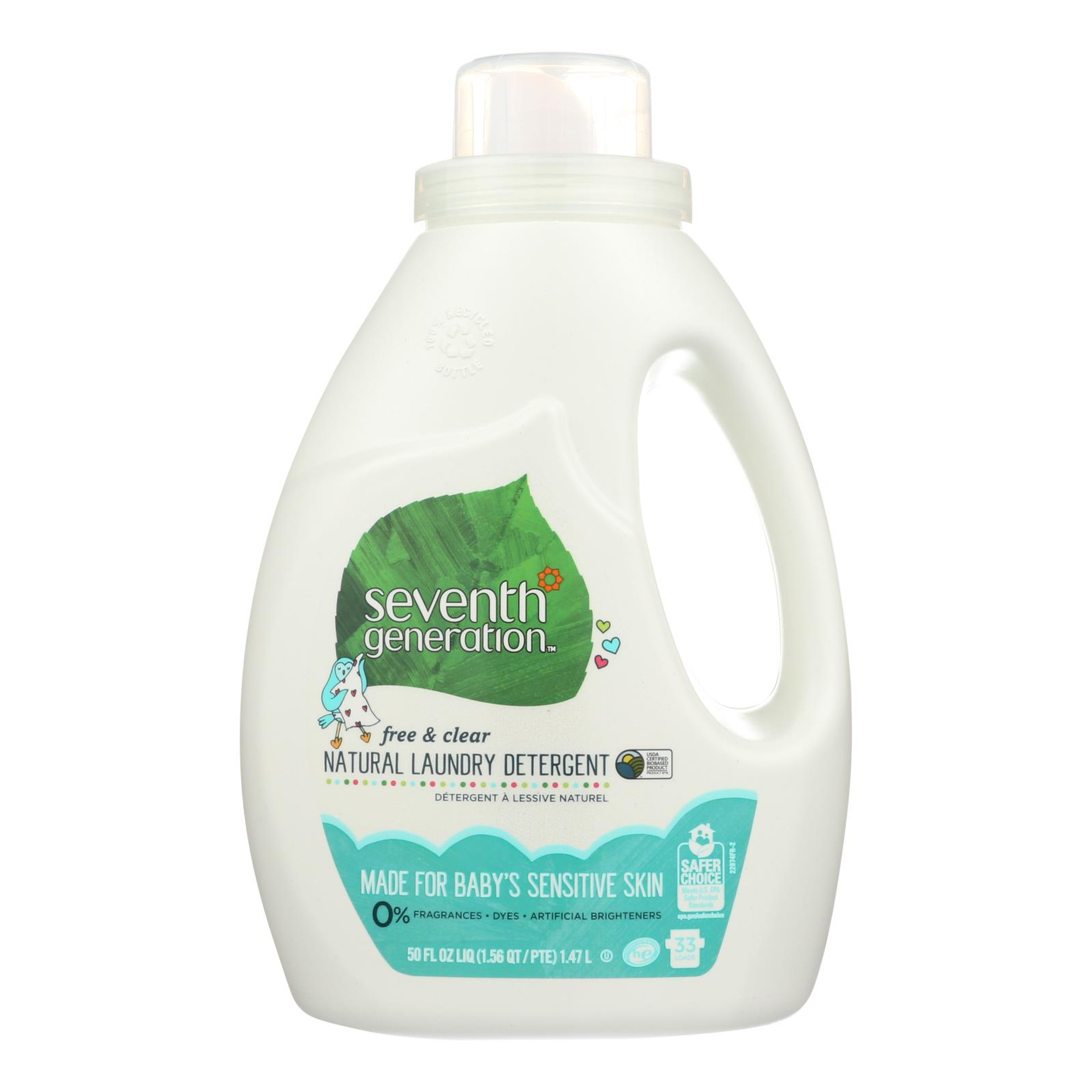 Seventh Generation Natural Liquid Fabric Softener Free And Clear