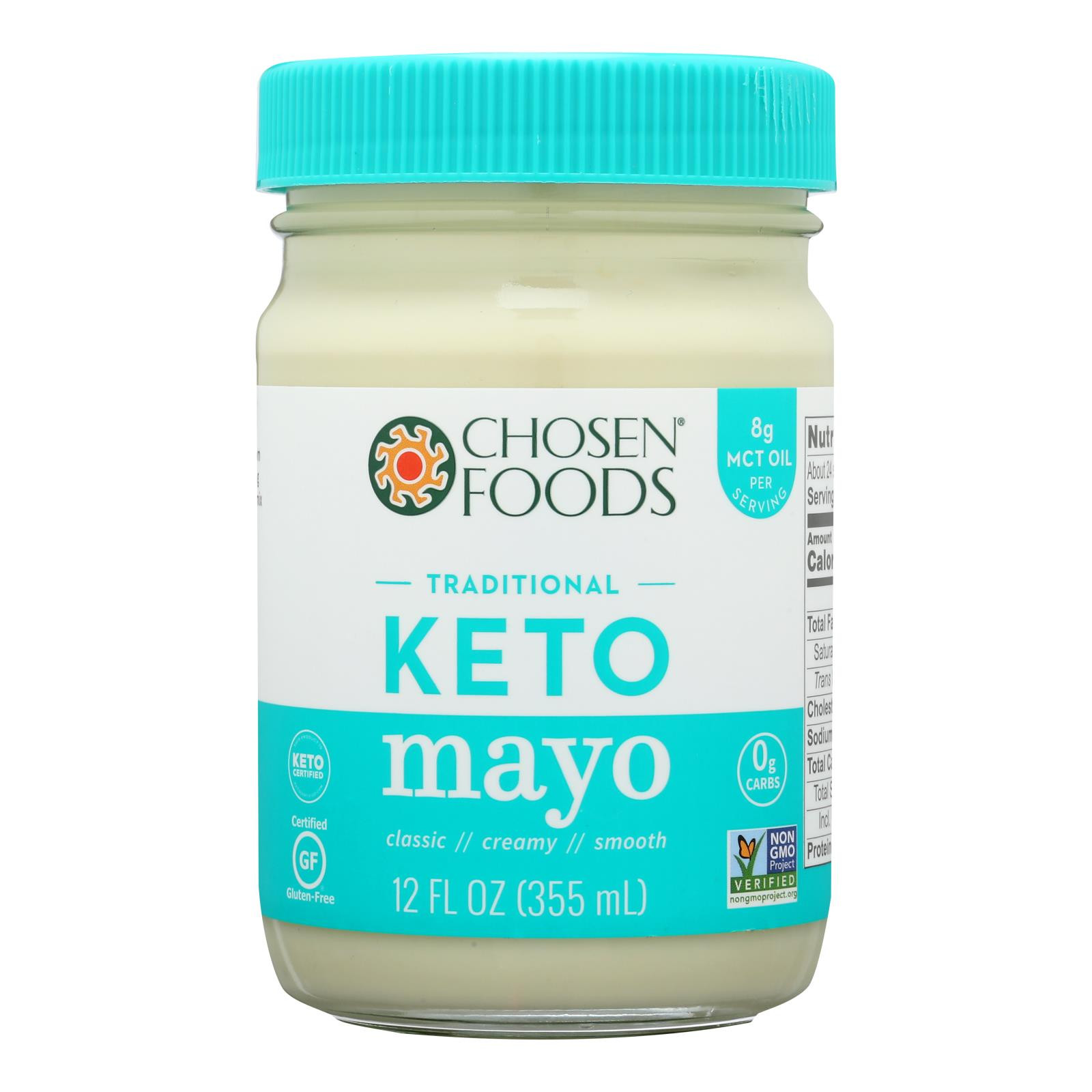 Chosen Foods Avocado Oil Mayo Case Of 6 12 Oz.