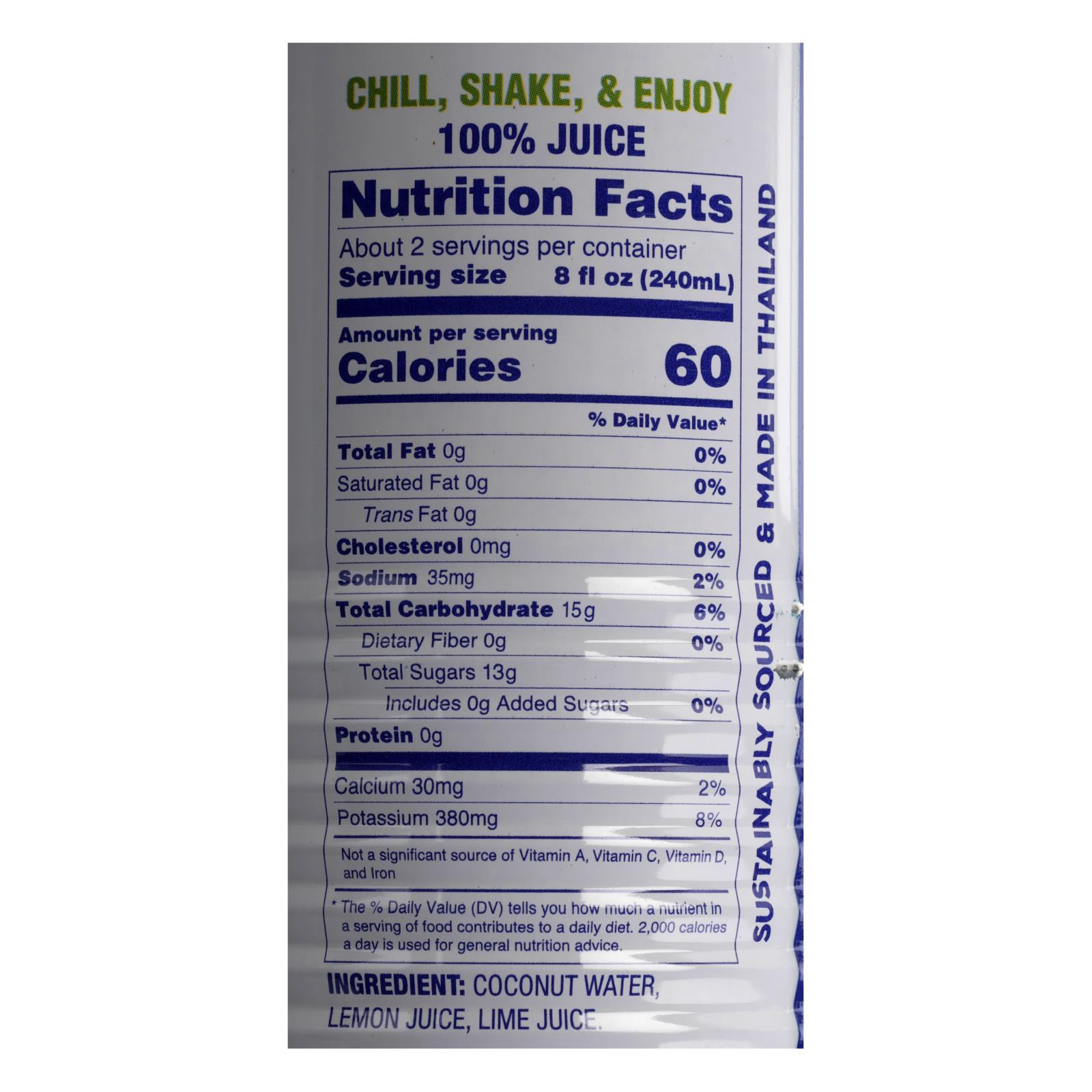 C2o Pure Coconut Water Pure Pulp Coconut Water Case Of 12 17.5 Fl Oz