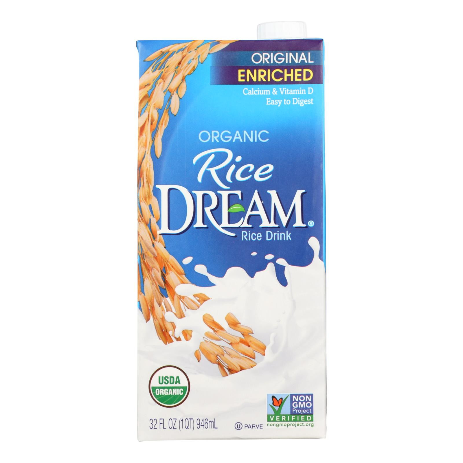 Rice Dream Original Rice Drink Enriched Vanilla Case Of 8 64 Fl Oz.