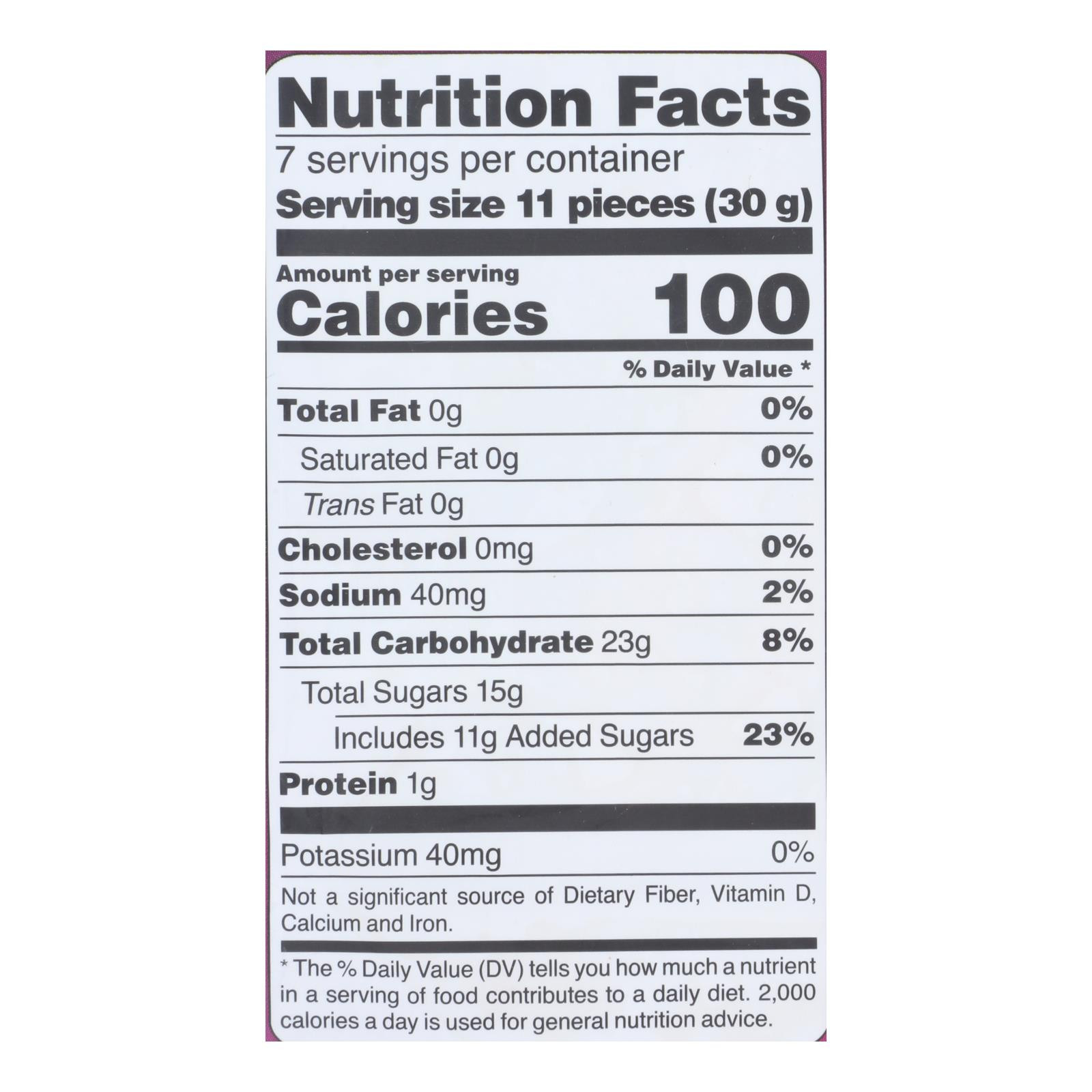 Rj's Licorice Soft Eating Licorice Raspberry Case Of 8 7.05 Oz