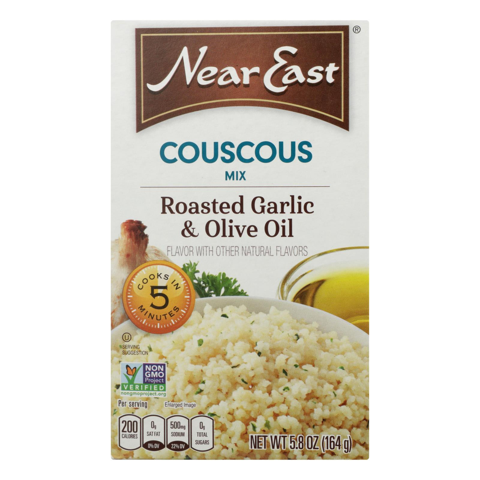 Near East Couscous Roasted Olive Oil And Garlic Case Of 12 5.8 Oz.