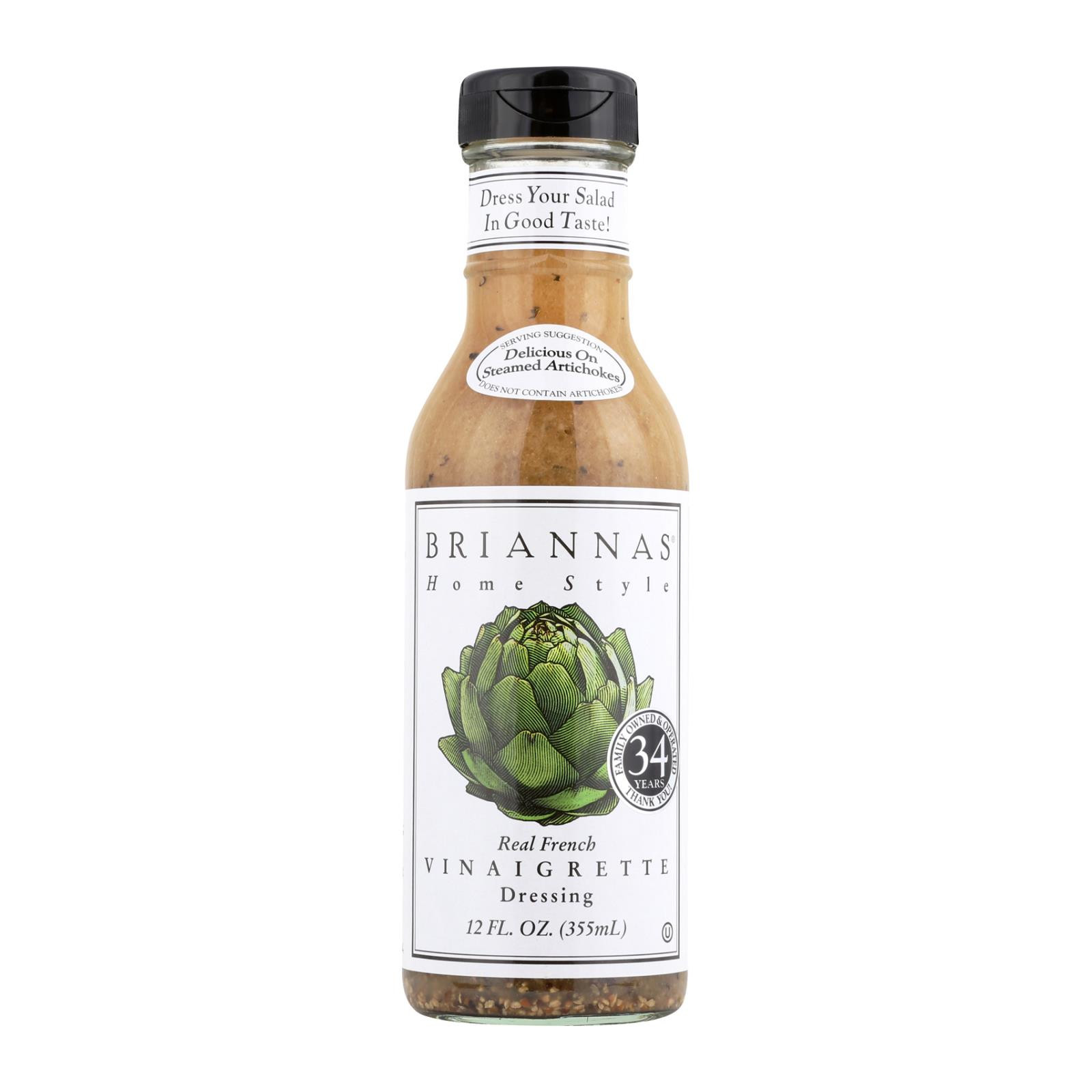 Brianna's Vinaigrette Dressing Blush Wine Case Of 6 12 Fl Oz.