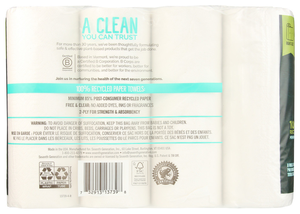 Seventh Generation Toilet Paper Recycled Bath Tissue Same-Day Delivery Or Pickup | The Fresh Market