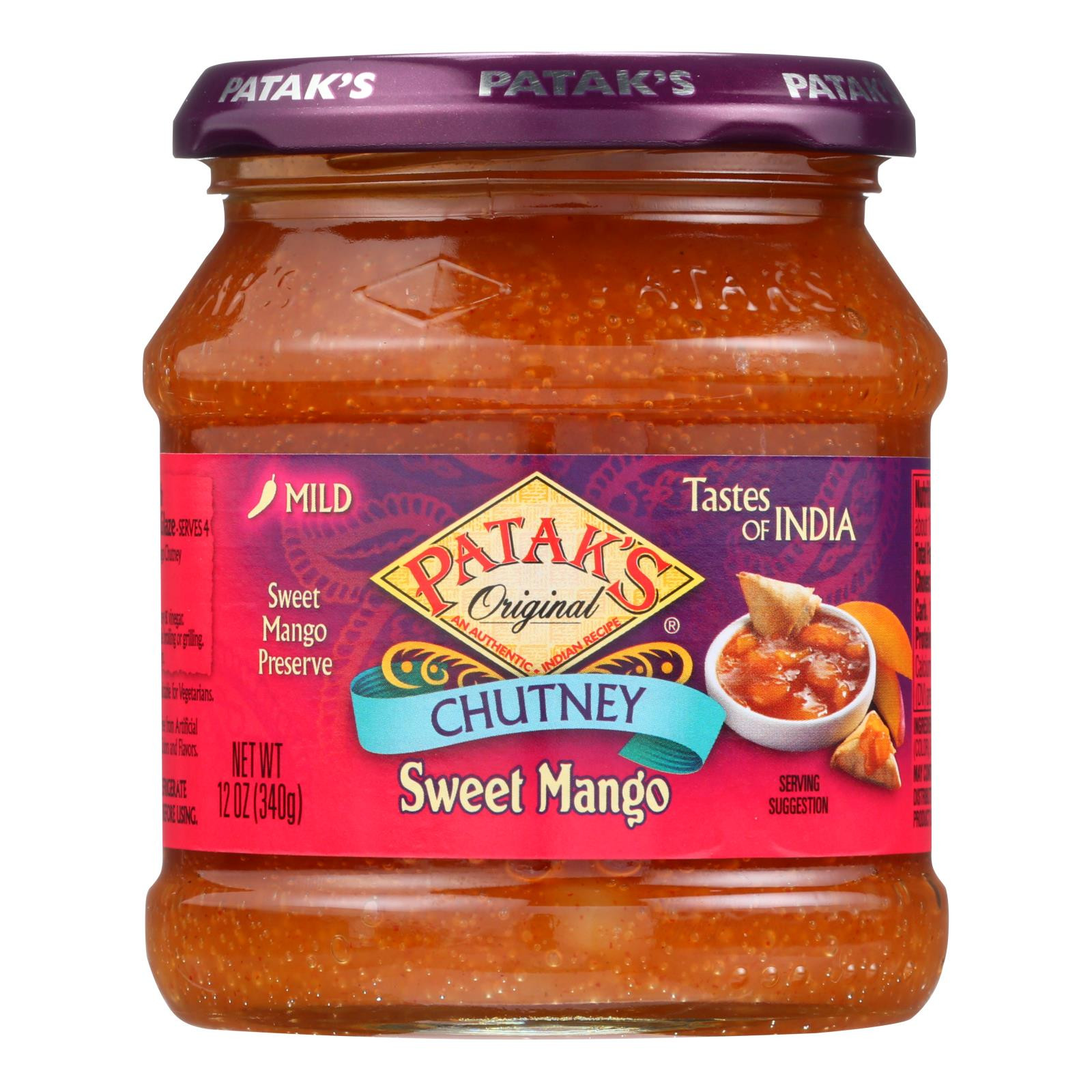 Sukhi's Gourmet Indian Food Chutney Mango Case Of 6 8 Oz.