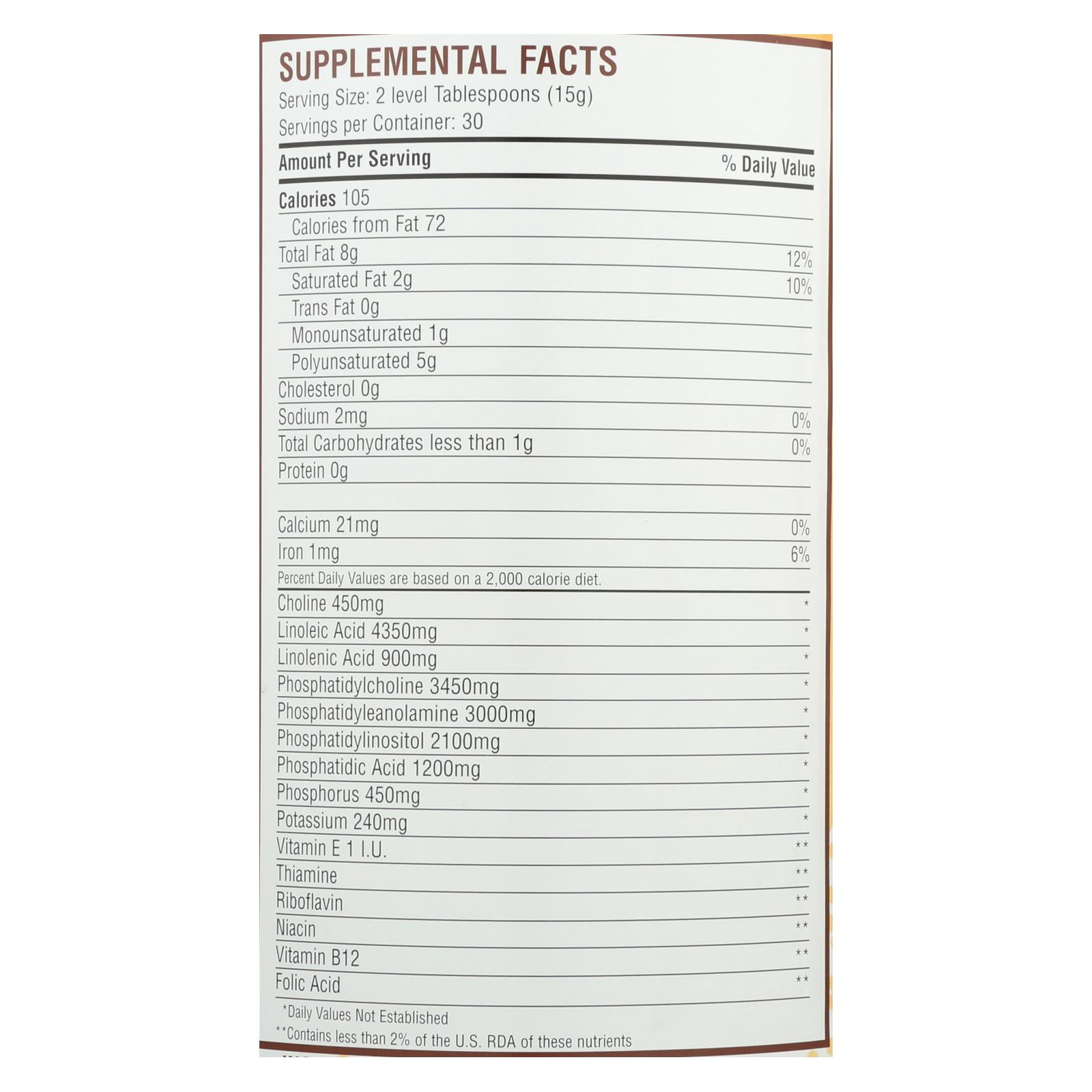 Fearn Lecithin Granules 16 Oz