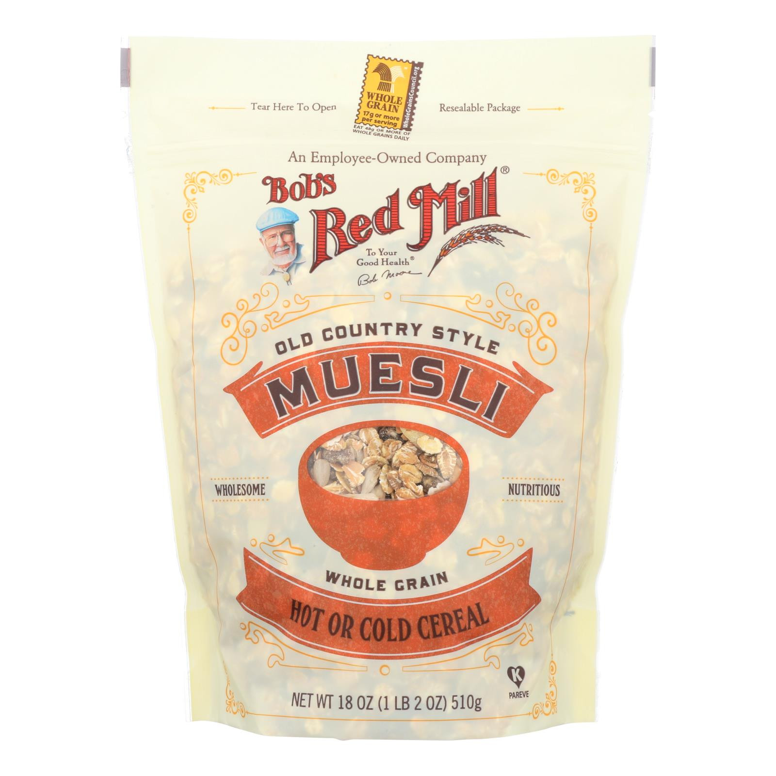 Bob's Red Mill Old Country Style Muesli Cereal 18 Oz Case Of 4