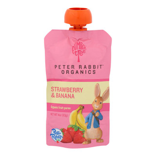 Peter Rabbit Organics Fruit Snacks - Peach And Apple - Case Of 10 - 4 Oz.