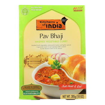 Kitchen Of India Dinner - Mashed Vegetable Curry - Pav Bhaji - 10 Oz - Case Of 6