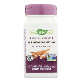 Nature's Way - Standardized Ashwagandha - 60 Vegetarian Capsules