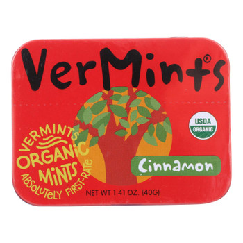 Vermints Breath Mints - All Natural - Cinnamint - 1.41 Oz - Case Of 6