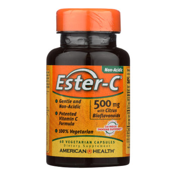 American Health - Ester-c With Citrus Bioflavonoids - 500 Mg - 60 Vegetarian Capsules