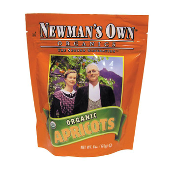 Newman's Own Organics Dried Apricots - Organic - Case Of 12 - 6 Oz.