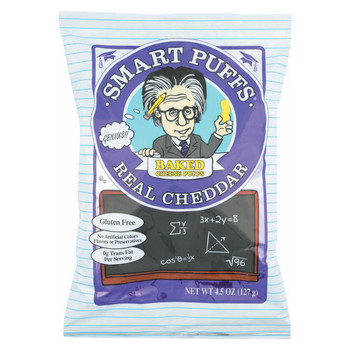 Pirate Brands Smart Puffs - With Real Wisconsin Cheddar - Case Of 12 - 4.5 Oz