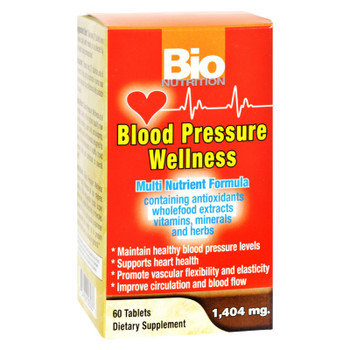 Bio Nutrition - Blood Pressure Wellness - 60 Tablets