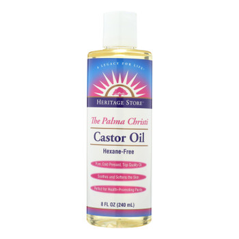 Heritage Products Castor Oil Hexane Free - 8 Fl Oz