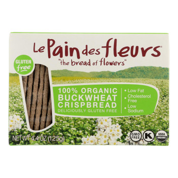 Le Pain Des Fleurs Organic Crisp Bread - Buckwheat - Case Of 6 - 4.41 Oz.