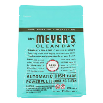 Mrs. Meyer's Clean Day - Automatic Dishwasher Packs - Basil - 12.7 Oz