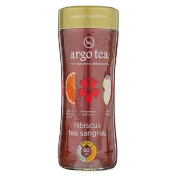 Argo Tea Iced Green Tea - Hibiscus Tea Sangria - Case Of 12 - 13.5 Fl Oz.