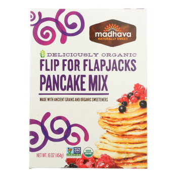 Madhava Honey Organic Pancake Mix With Ancient Grains - Flip For Flapjacks - Case Of 6 - 16 Oz. Madhava Honey Organic Pancake Mix With Ancient Grains - Flip For Flapjacks - Case Of 6 - 16 Oz.