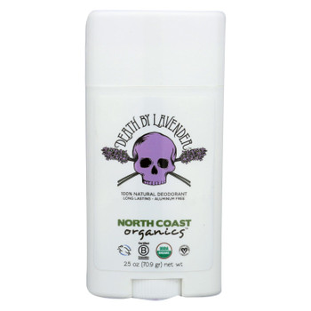 North Coast Organics Deodorant - Death By Lavender - 1 Each - 2.5 Oz.